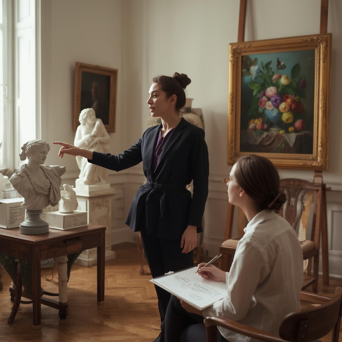 An interior corner styled with calm tones, natural textures, and intentional negative space